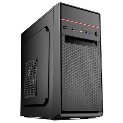 Изображение Корпус ExeGate BAA-107U (mATX, черный, 450 Вт)/()