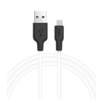 Изображение Кабель соединительный Hoco X21 USB 2.0 A Micro USB 2.0 B белый 1 м