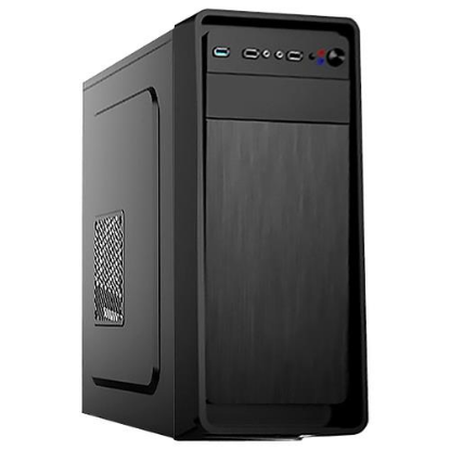 Изображение Корпус ExeGate XP-332 (mATX, ATX, черный, 350 Вт)/()