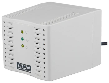 Изображение Стабилизатор Powercom TCA-1200 белый (релейный 1,2 кВ·А 600 кВт)