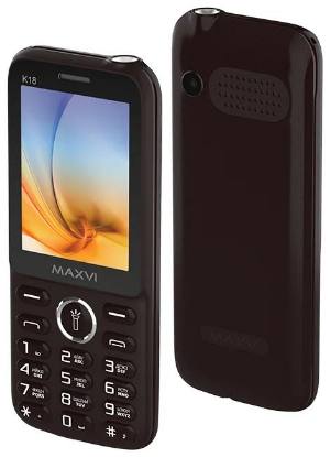 Изображение Мобильный телефон MAXVI K18,черный