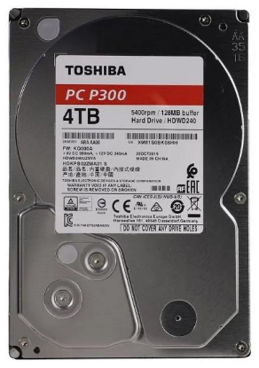 Изображение Жесткий диск 3.5" 4000 ГБ Toshiba P300, 5400 rpm, 128 МБ