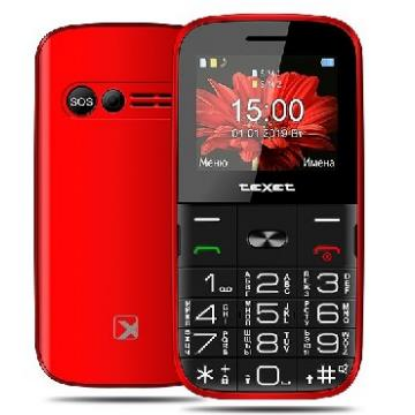 Изображение Мобильный телефон teXet TM-B227,красный