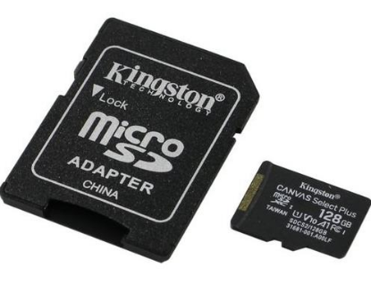 Изображение Карта памяти Kingston MicroSDXC Class 10 128 Гб адаптер на SD SDCS2/128GB