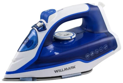 Изображение Утюг Willmark SI-2267CB (2200 Вт/синий, белый)