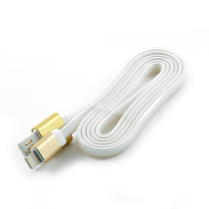 Изображение Кабель соединительный Cablexpert CC-ApUSBgd1m USB 2.0 A Lightning 8P золотистый/белый 1 м