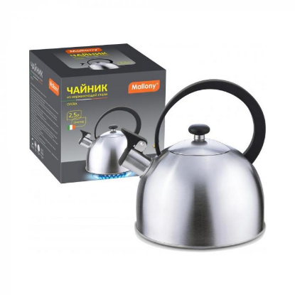 Изображение Чайник Mallony 006871 (2,5, л л /серебристый матовый)