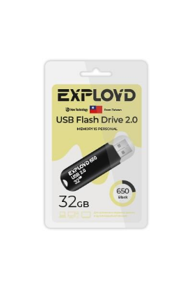 Изображение USB flash Exployd 650,(USB 2.0/32 Гб)-черный ()