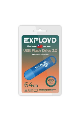 Изображение USB flash Exployd 600,(USB 3.0/64 Гб)-синий ()