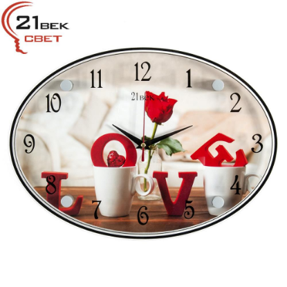 Изображение Настенные часы 21 век 2434-34 "LOVE"