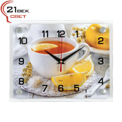 Изображение Настенные часы 21 век 2026-124 "Чай с лимоном"