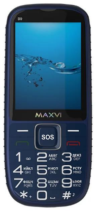 Изображение Мобильный телефон MAXVI B9,синий