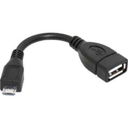 Изображение Переходник Defender 87300 USB 2.0 A Micro USB 2.0 B черный 0,08 м