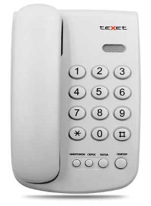 Изображение Проводной телефон teXet TX-241,серый