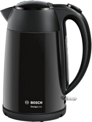 Изображение Электрический чайник Bosch TWK3P423 (2400 Вт/1,7 л /нержавеющая сталь/черный)