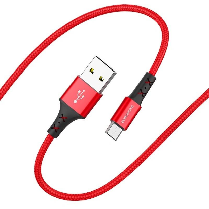 Изображение Кабель соединительный BOROFONE BX20 Enjoy USB 2.0 A Micro USB 2.0 B красный 1 м