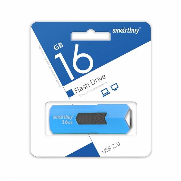 Изображение USB flash SmartBuy Stream,(USB 2.0/16 Гб)-синий ()