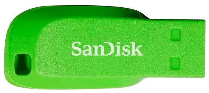 Изображение USB flash SanDisk Cruzer Blade,(USB 2.0/16 Гб)-зеленый (SDCZ50C-016G-B35GE)