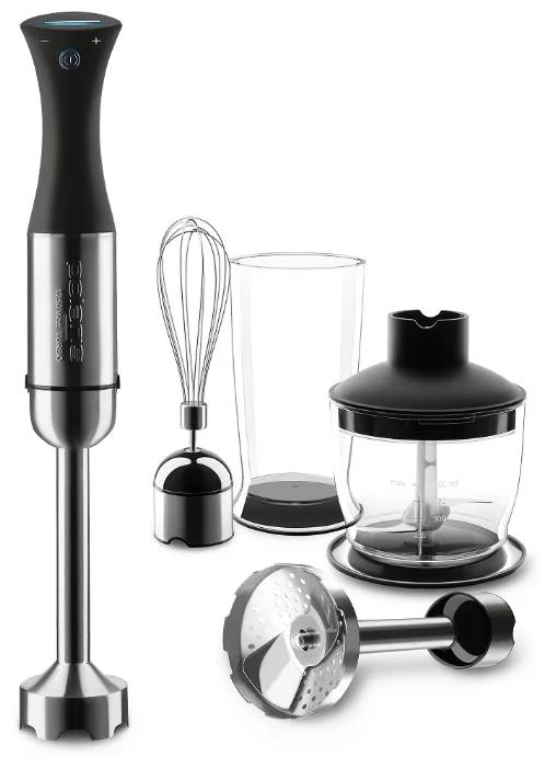 Изображение Блендер Polaris PHB1399AL (погружной/1250 Вт/серебристый, черный)