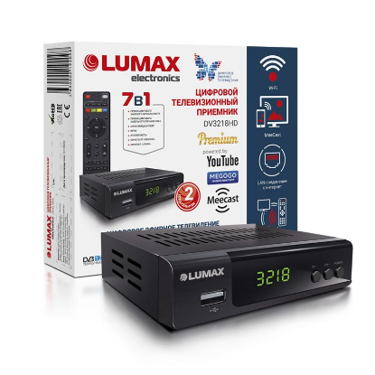 Изображение Телевизионная приставка Lumax DV-3218HD (черный)