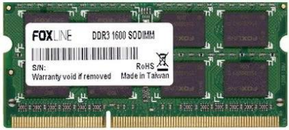 Изображение Оперативная память 8 GB DDR3 Foxline FL1600D3S11-8G (12800 МБ/с, 1600 МГц, CL11)