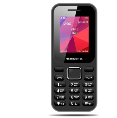 Изображение Мобильный телефон teXet TM-122,черный