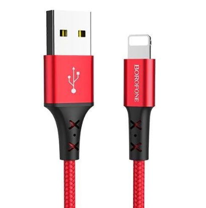 Изображение Кабель соединительный BOROFONE BX20 Enjoy USB 2.0 A Lightning 8P красный 1 м