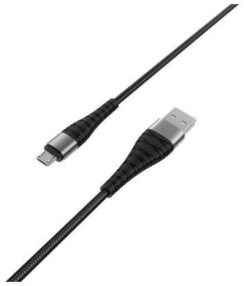 Изображение Кабель питания BOROFONE BX32 Munificent USB 2.0 A Micro USB 2.0 B черный 1 м