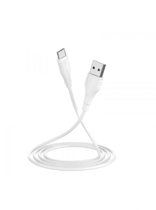 Изображение Кабель питания BOROFONE BX18 Optimal charging USB 2.0 A USB 3.0 C белый 2 м
