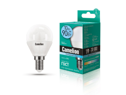 Изображение Лампа светодиодная Camelion LED10-G45/845 Е14 4500K 10 Вт