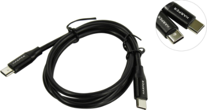 Изображение Кабель соединительный Harper SCH-770 USB-C USB Type-C черный 1 м