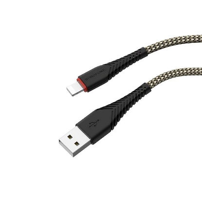 Изображение Кабель питания BOROFONE BX25 Powerful USB 2.0 A Lightning 8P черный 1 м
