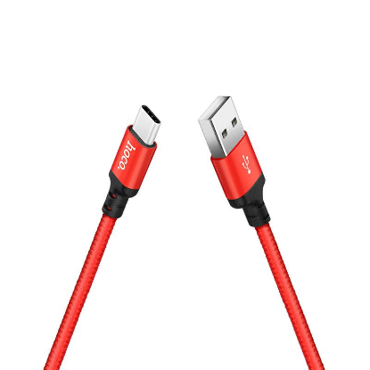 Изображение Кабель соединительный Hoco X14 Times speed USB 2.0 A USB Type-C красный/черный 2 м