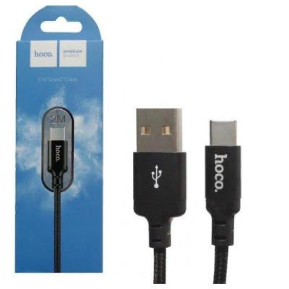 Изображение Кабель соединительный Hoco X14 Times speed USB 2.0 A USB Type-C черный 2 м