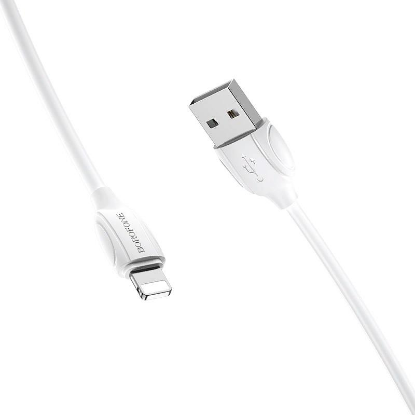 Изображение Кабель соединительный BOROFONE BX19 Benefit USB 2.0 A Lightning 8P белый 1 м