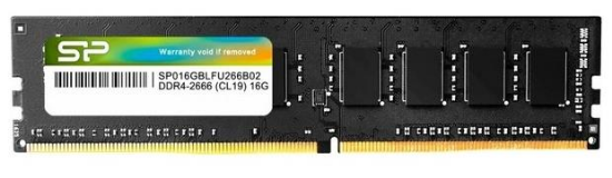 Изображение Оперативная память 16 GB DDR4 Silicon Power SP016GBLFU266B02 (21300 МБ/с, 2666 МГц, CL19)