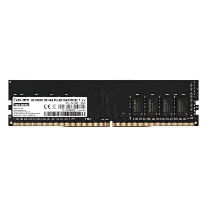 Изображение Оперативная память 16 GB DDR4 ExeGate Value 287011 (19200 МБ/с, 2400 МГц, CL17)