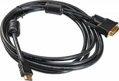 Изображение Кабель Buro HDMI-19M-DVI-D-3M HDMI-DVI-D (черный) (3 м)
