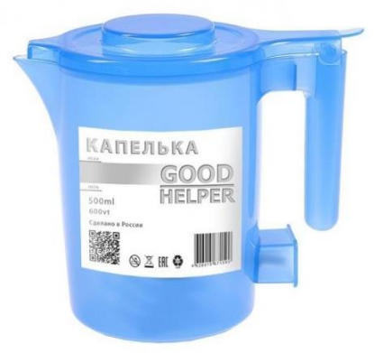 Изображение Электрический чайник Goodhelper KP-A11 (600 Вт/0,5 л /пластик/синий)
