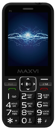 Изображение Мобильный телефон MAXVI P3,черный