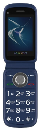 Изображение Мобильный телефон MAXVI E6,синий