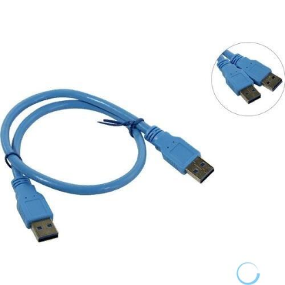 Изображение Кабель соединительный 5BITES UC3009-005 USB 3.0 A USB 3.0 A синий 0,5 м
