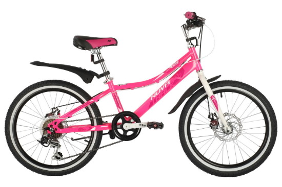Изображение Велосипед Novatrack ALICE Disc 20 (145861) (розовый/20 "/)-2021 года 20SH6D.ALICE.PN21