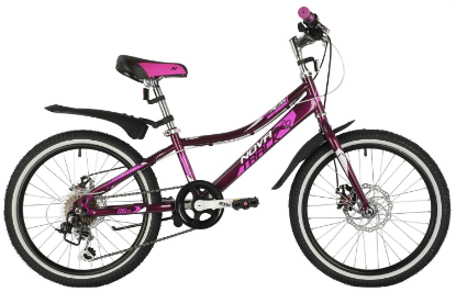 Изображение Велосипед Novatrack ALICE Disc 20 (145860) (пурпурный/20 "/)-2021 года 20SH6D.ALICE.PR21