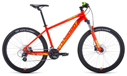 Изображение Велосипед Forward APACHE 27,5 X (желтый, красный матовый/27.5 "/19.0 ")-2021 года 1BKW1M37G012