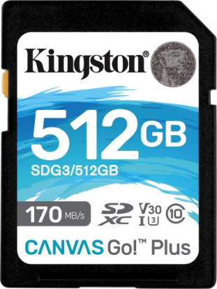 Изображение Карта памяти Kingston SDXC Class 10 512 Гб  SDG3/512GB
