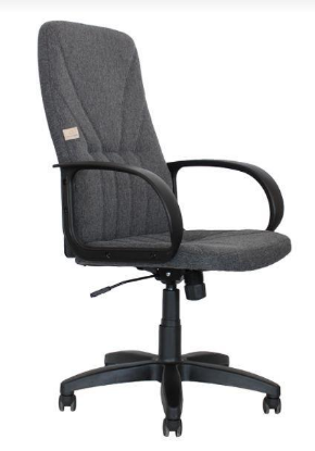 Изображение Компьютерное кресло ЯрКресло Кр37 ТГ ПЛАСТ С1 серый