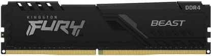 Изображение Оперативная память 8 GB DDR4 Kingston FURY Beast Black KF436C17BB/8 (28800 МБ/с, 3600 МГц, CL17)