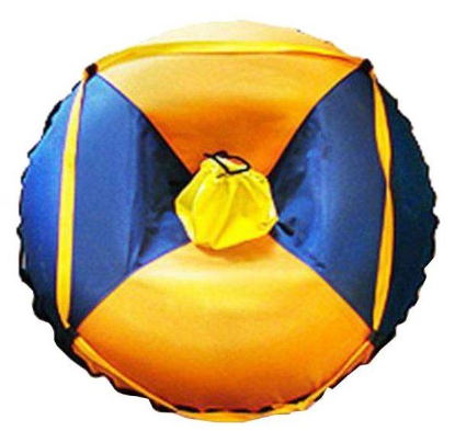 Изображение Ватрушка/тюбинг Мегабайк Е-80 (Р89504) 80 см  желтый, синий