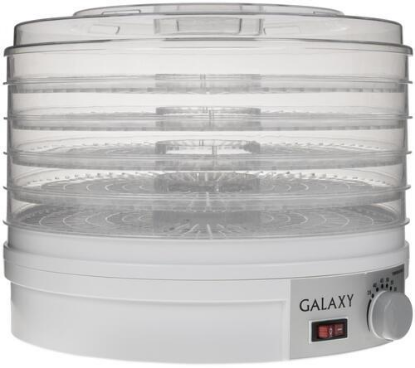 Изображение Сушилка для овощей Galaxy GL2631 (поддонов 5 шт, 350 Вт , белый)